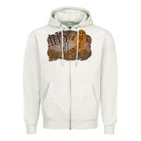 Oatmeal Heather Let's Get Baked Zipper Hoodie - Bettercallsaul