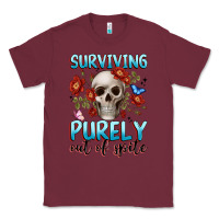 Burgundy surviving purely out of spite Classic Tee - JahusDesignShop