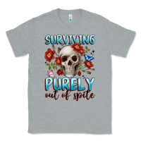 Heather Grey surviving purely out of spite Classic Tee - JahusDesignShop