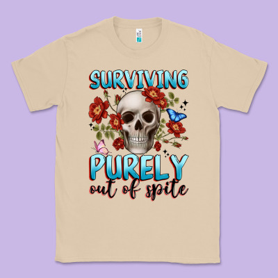 Surviving Purely Out Of Spite Classic Tee Designed By Jahusdesignshop