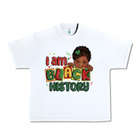 White i am black history black girl Urban Heavy Tee - MaliasSmallBusiness