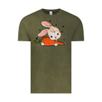 Vintage Olive so hoppin boujee easter bunny stanley Vintage Tee - MaliasSmallBusiness