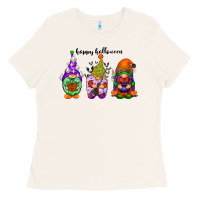 Bone happy halloween gnomes black Ladies Tee - RacoonDesign