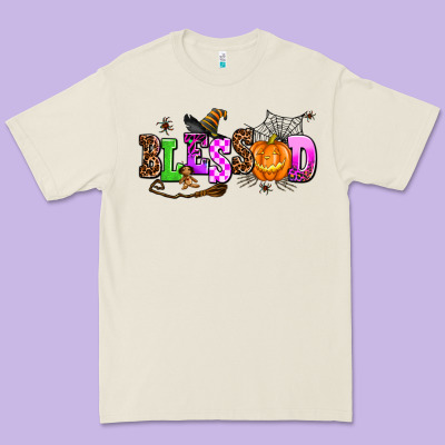 Halloween Blessed Premium Tee Designed By Adodesignshop