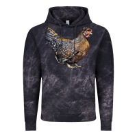 Cloud Black Cream Legbar Chicken Vintage Hoodie - LillyAllenDesigns