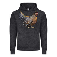 Vintage Black Cream Legbar Chicken Vintage Hoodie - LillyAllenDesigns