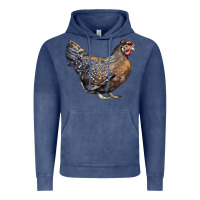 Vintage Denim Cream Legbar Chicken Vintage Hoodie - LillyAllenDesigns