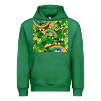 Emerald St. Patrick's Day Urban Hoodie - FaDigitalArtStudio