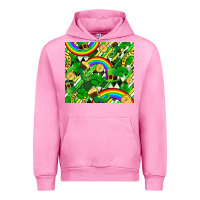 Fuchsia Pink St. Patrick's Day Urban Hoodie - FaDigitalArtStudio