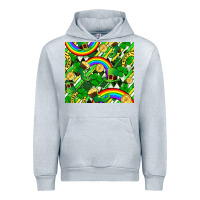 Heather Grey St. Patrick's Day Urban Hoodie - FaDigitalArtStudio