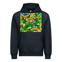 Navy St. Patrick's Day Urban Hoodie - FaDigitalArtStudio