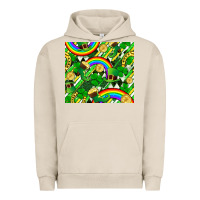 Pigment French Oak St. Patrick's Day Urban Hoodie - FaDigitalArtStudio