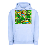 Pigment Grape Ice St. Patrick's Day Urban Hoodie - FaDigitalArtStudio