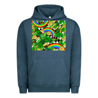 Pigment Midnight Navy St. Patrick's Day Urban Hoodie - FaDigitalArtStudio