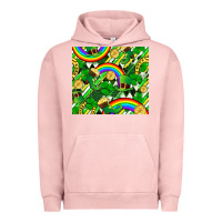 Pigment Salmon St. Patrick's Day Urban Hoodie - FaDigitalArtStudio