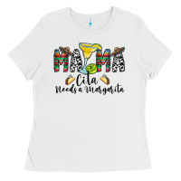 White Mama Cita Needs a Margarita Ladies Tee - CowhideDigitalArt