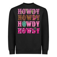 Black pink howdy howdy howdy Heavyweight Sweatshirt - NancyCooperArtShop