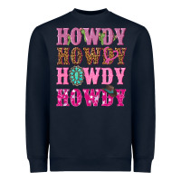 Navy pink howdy howdy howdy Heavyweight Sweatshirt - NancyCooperArtShop