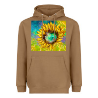 Toasted Coconut sparkling sunflower Heavyweight Hoodie - TumblerDesignByShophia