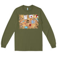Army Green nurse Long Sleeve Tee - MaliasSmallBusiness