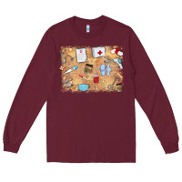 Burgundy nurse Long Sleeve Tee - MaliasSmallBusiness