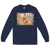 Navy nurse Long Sleeve Tee - MaliasSmallBusiness