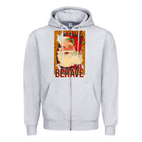 Heather Grey Behave Santa Zipper Hoodie - Bettercallsaul