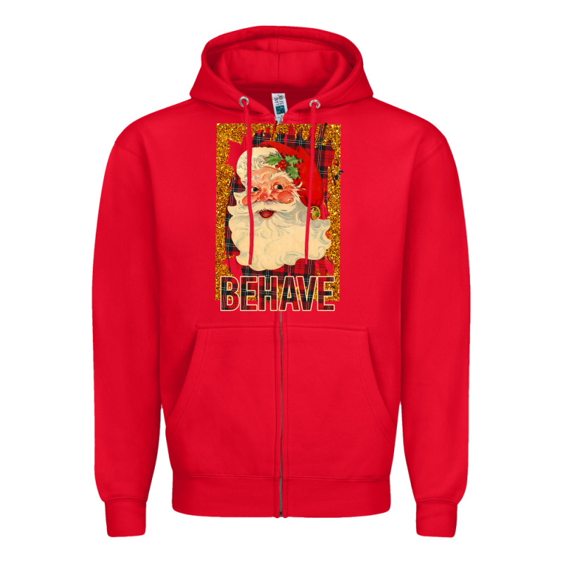 Behave Santa Zipper Hoodie by Bettercallsaul | Teevron