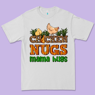 Chicken Nugs Mama Hugs Premium Tee Designed By Adodesignshop