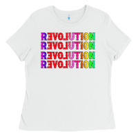 White lgbtq revolution Ladies Tee - HRA Design Shop