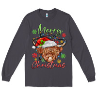 Smoke merry christmas cow Long Sleeve Tee - MaliasSmallBusiness
