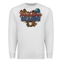 Oatmeal Heather Touchdown season Baseball Premium Sweatshirt - HowdyJamesFarm