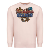 Pale Pink Touchdown season Baseball Premium Sweatshirt - HowdyJamesFarm