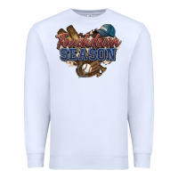 White Touchdown season Baseball Premium Sweatshirt - HowdyJamesFarm