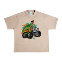 French Oak monster truck and t rex dinosaur Urban Heavy Tee - MaliasSmallBusiness