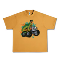 Peanut Butter monster truck and t rex dinosaur Urban Heavy Tee - MaliasSmallBusiness