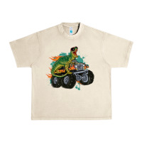 Sandshell monster truck and t rex dinosaur Urban Heavy Tee - MaliasSmallBusiness