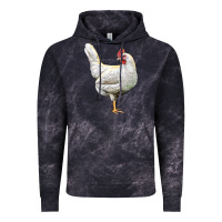 Cloud Black leghorn chicken Vintage Hoodie - LillyAllenDesigns