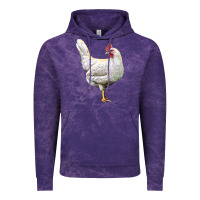 Cloud Purple leghorn chicken Vintage Hoodie - LillyAllenDesigns