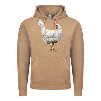 Vintage Coffee leghorn chicken Vintage Hoodie - LillyAllenDesigns
