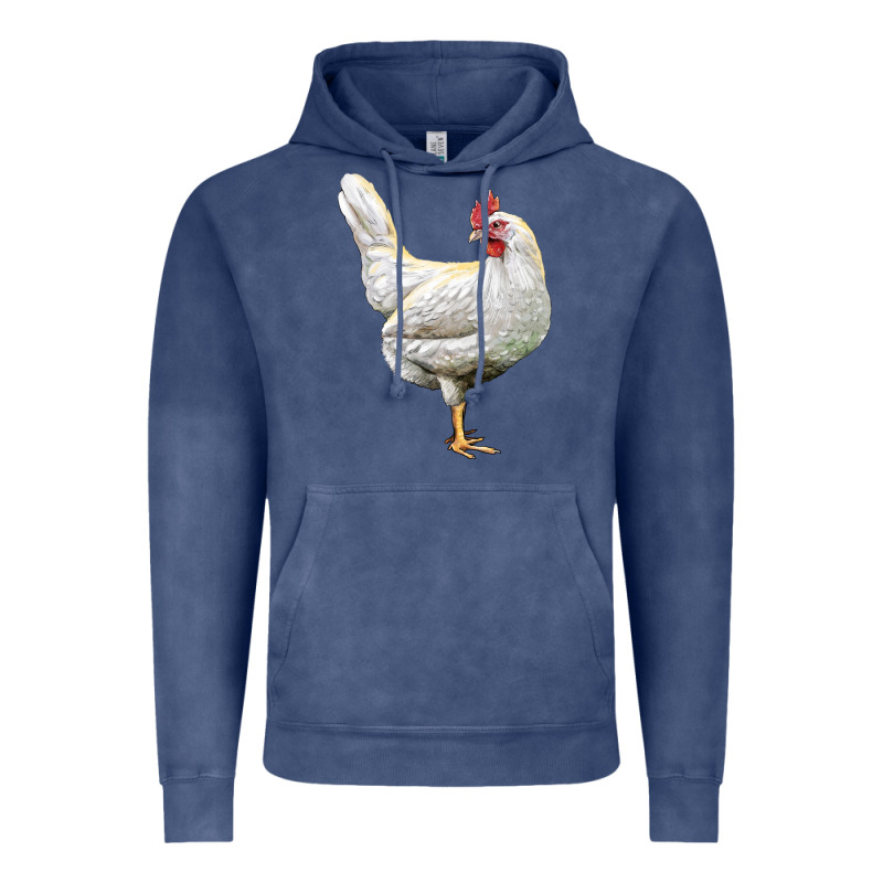 Leghorn Chicken Vintage Hoodie by LillyAllenDesigns | Teevron