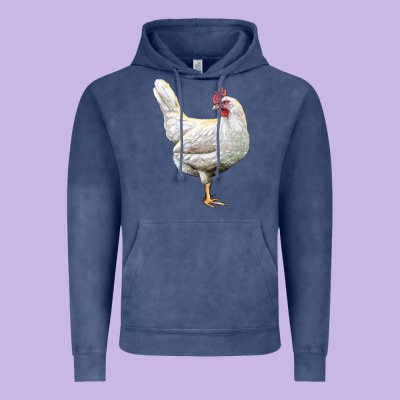 Leghorn Chicken Vintage Hoodie Designed By Lillyallendesigns