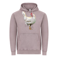 Vintage Zinc leghorn chicken Vintage Hoodie - LillyAllenDesigns