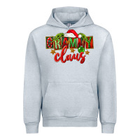 Heather Grey Christmas Grammy Claus Mother's Day Urban Hoodie - FaDigitalArtStudio