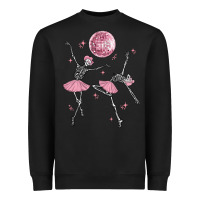 Black skeleton ballerina Heavyweight Sweatshirt - MaliasSmallBusiness