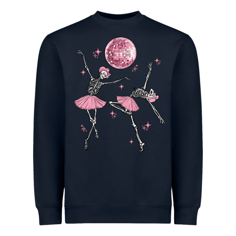 Skeleton Ballerina Heavyweight Sweatshirt by MaliasSmallBusiness | Teevron