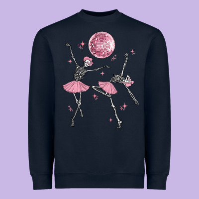 Skeleton Ballerina Heavyweight Sweatshirt Designed By Maliassmallbusiness