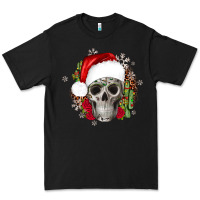 Black skull Christmas cactus Premium Tee - JahusDesignShop