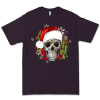 Plum skull Christmas cactus Premium Tee - JahusDesignShop
