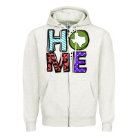 Oatmeal Heather Texas Home Zipper Hoodie - Bettercallsaul